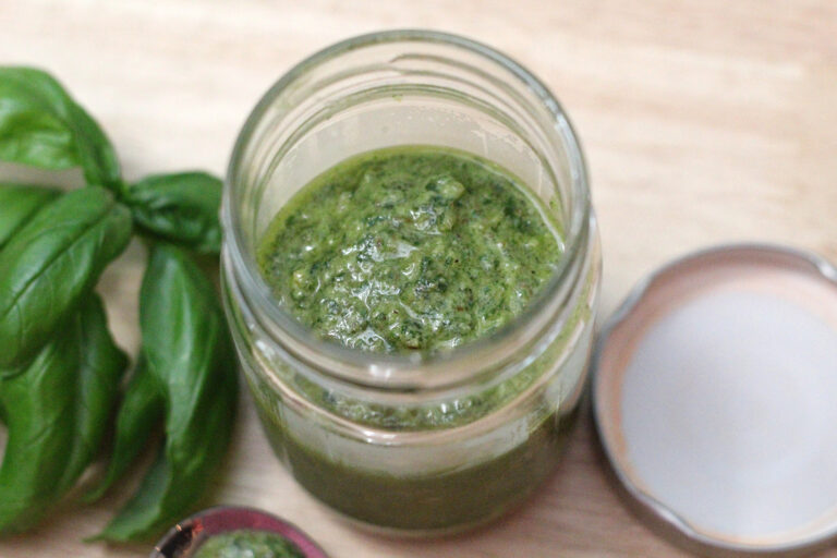 How to Make Fresh Basil Pesto in a Food Processor