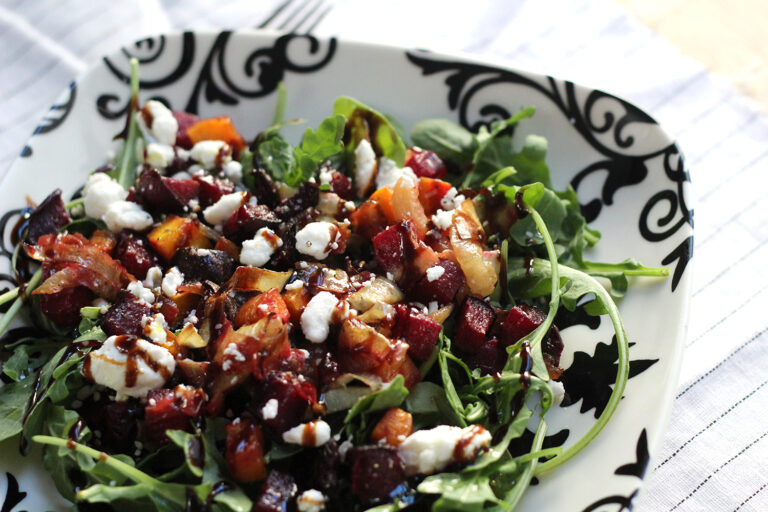 Roasted Beet and Carrot Salad with Goat Cheese Recipe