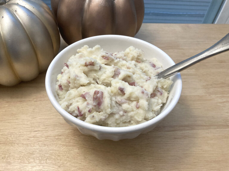 Mashed Red Potatoes with Skins On