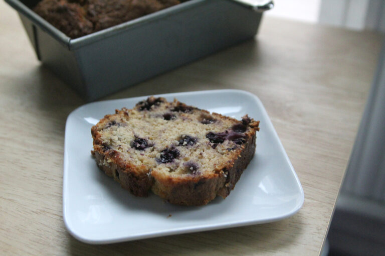 Blueberry Banana Quick Bread
