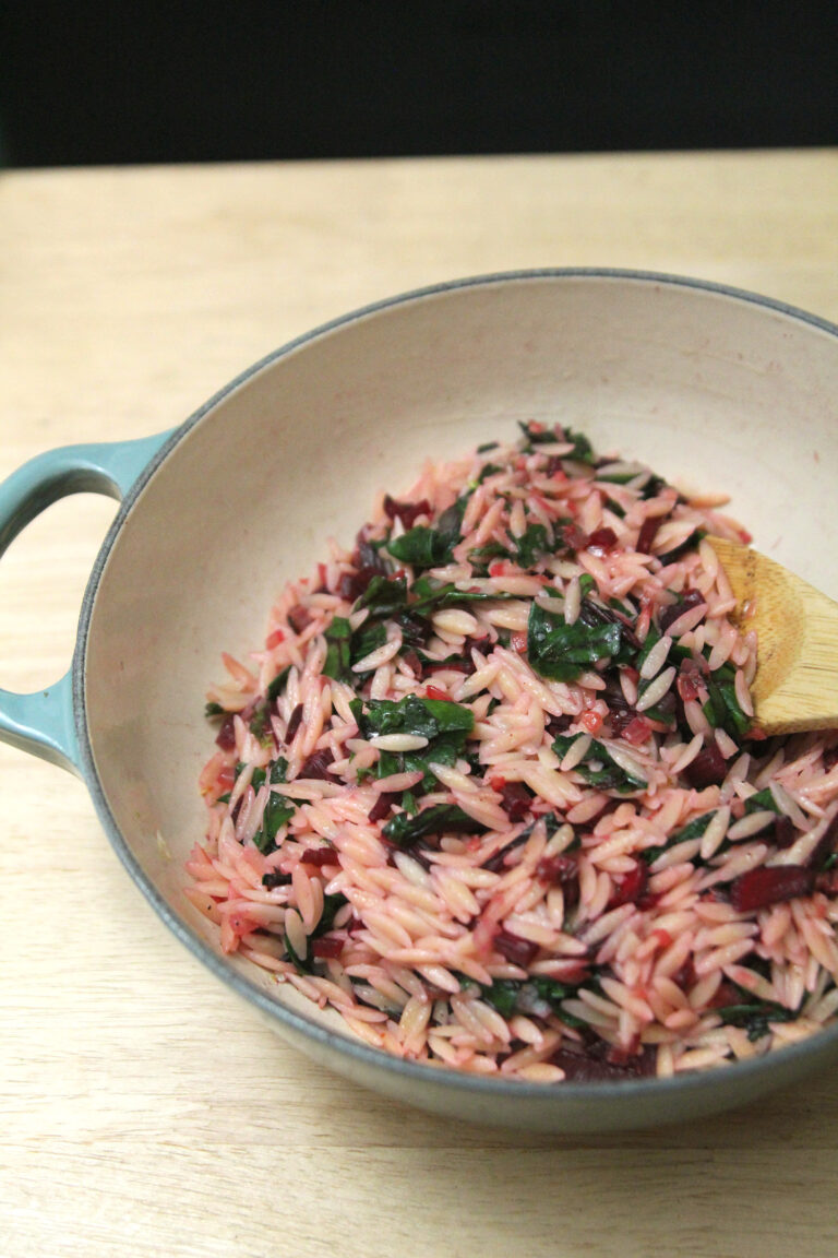 Beet Green Orzo Recipe