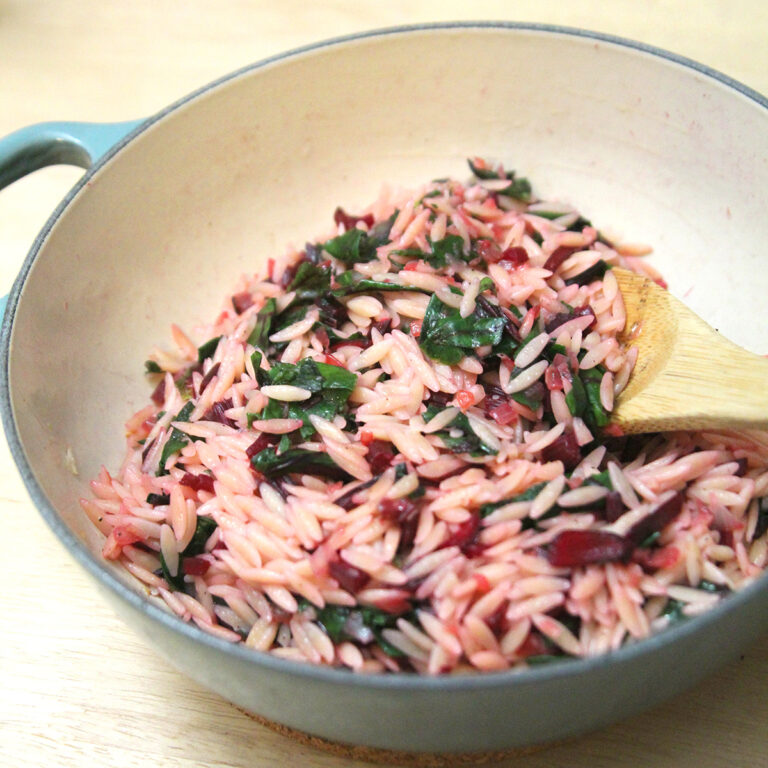 Beet Green Orzo Recipe