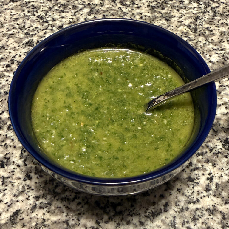 Radish Greens Chimichurri Recipe